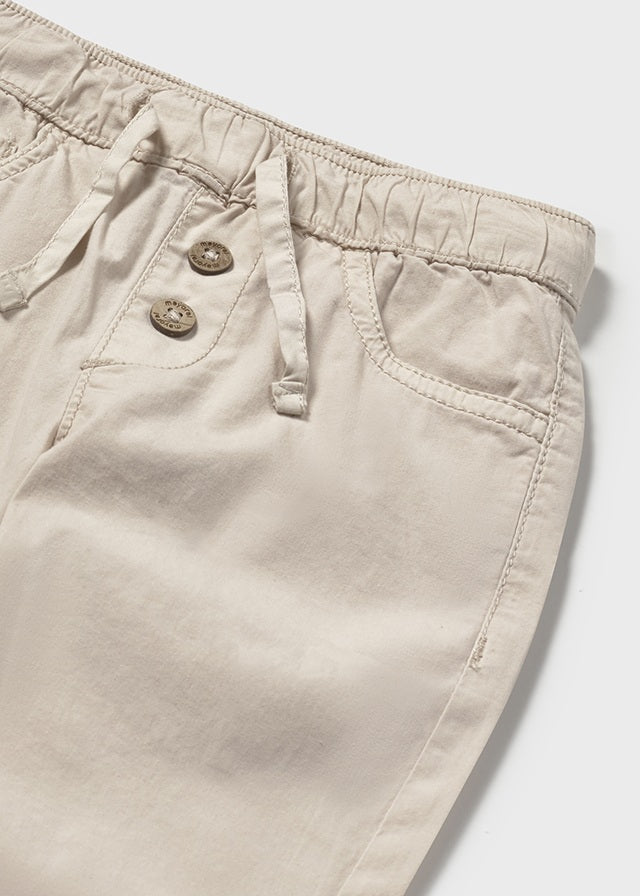 Pantaloni Drepti Bej