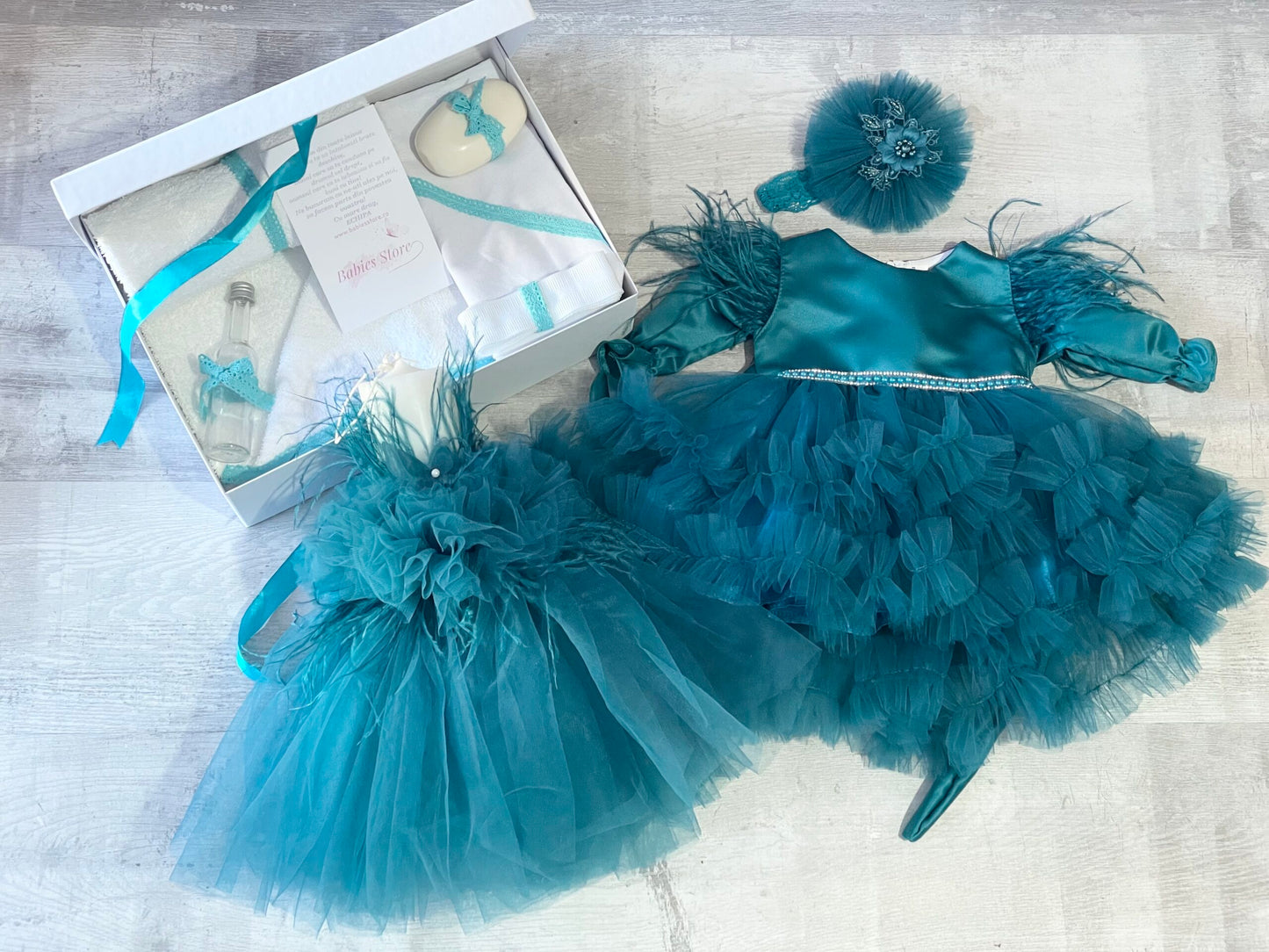 Pachet botez special turquoise