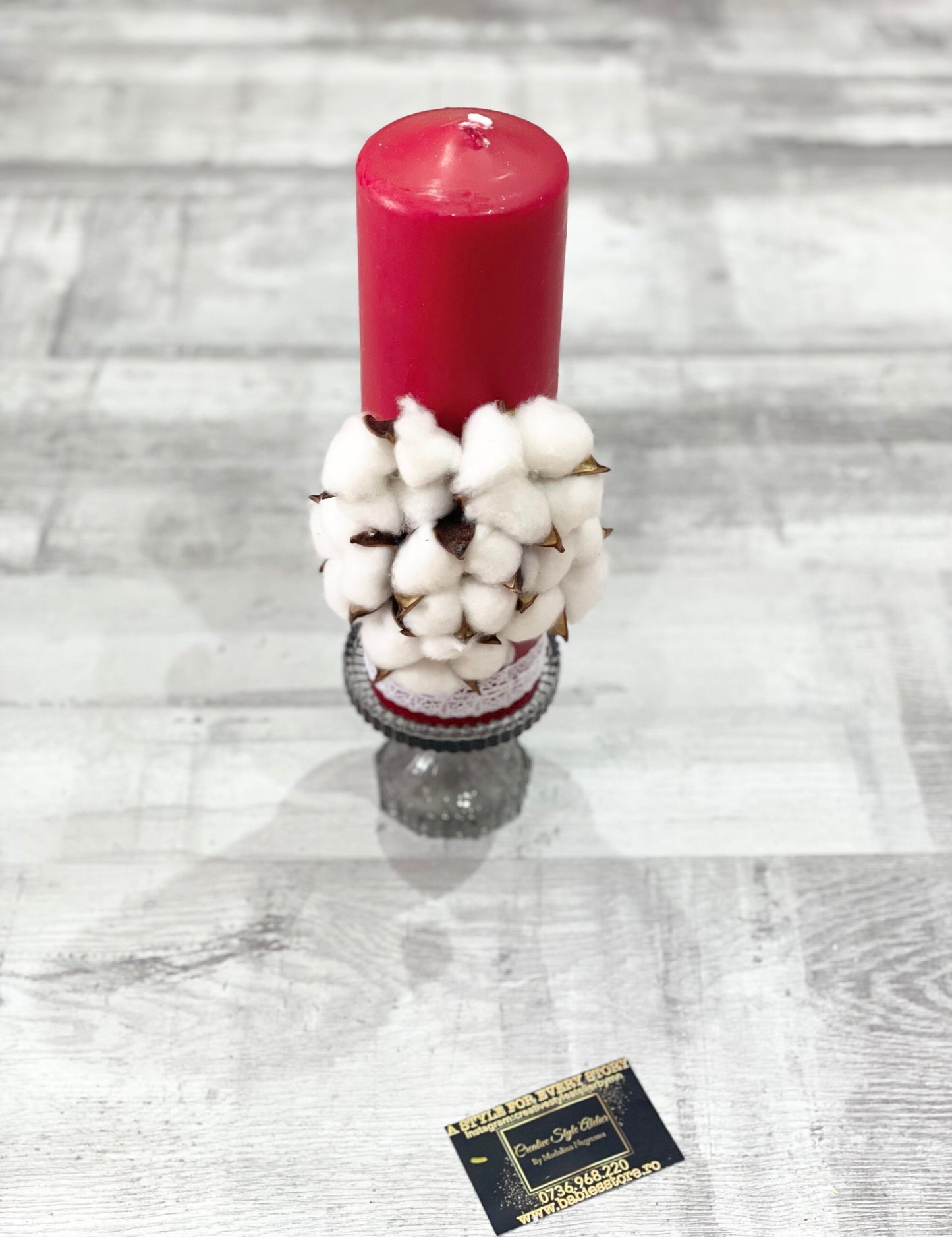 Lumanare Botez red- editie limitata