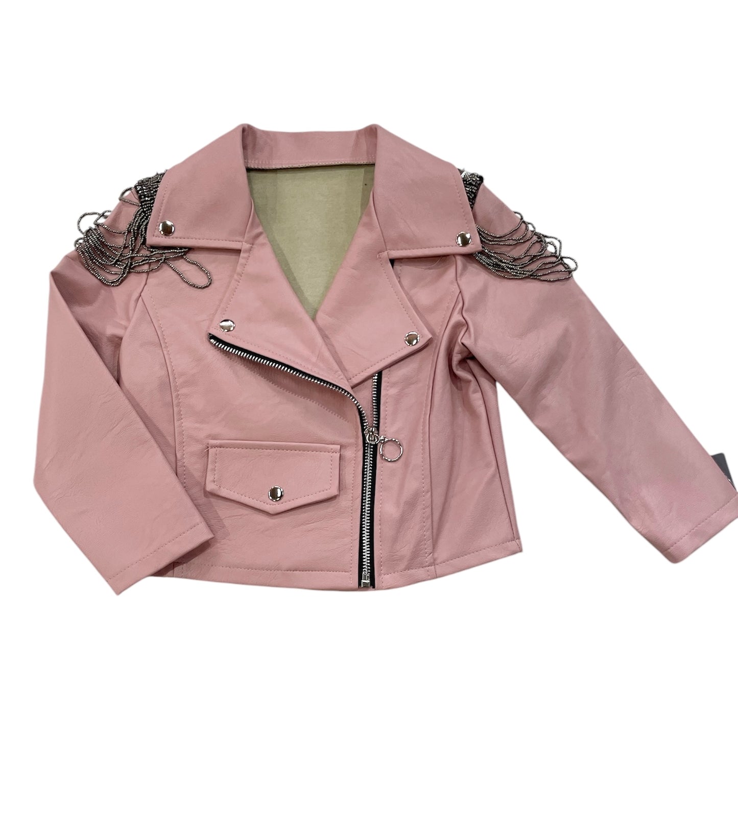 Geaca piele ecologică Pudra