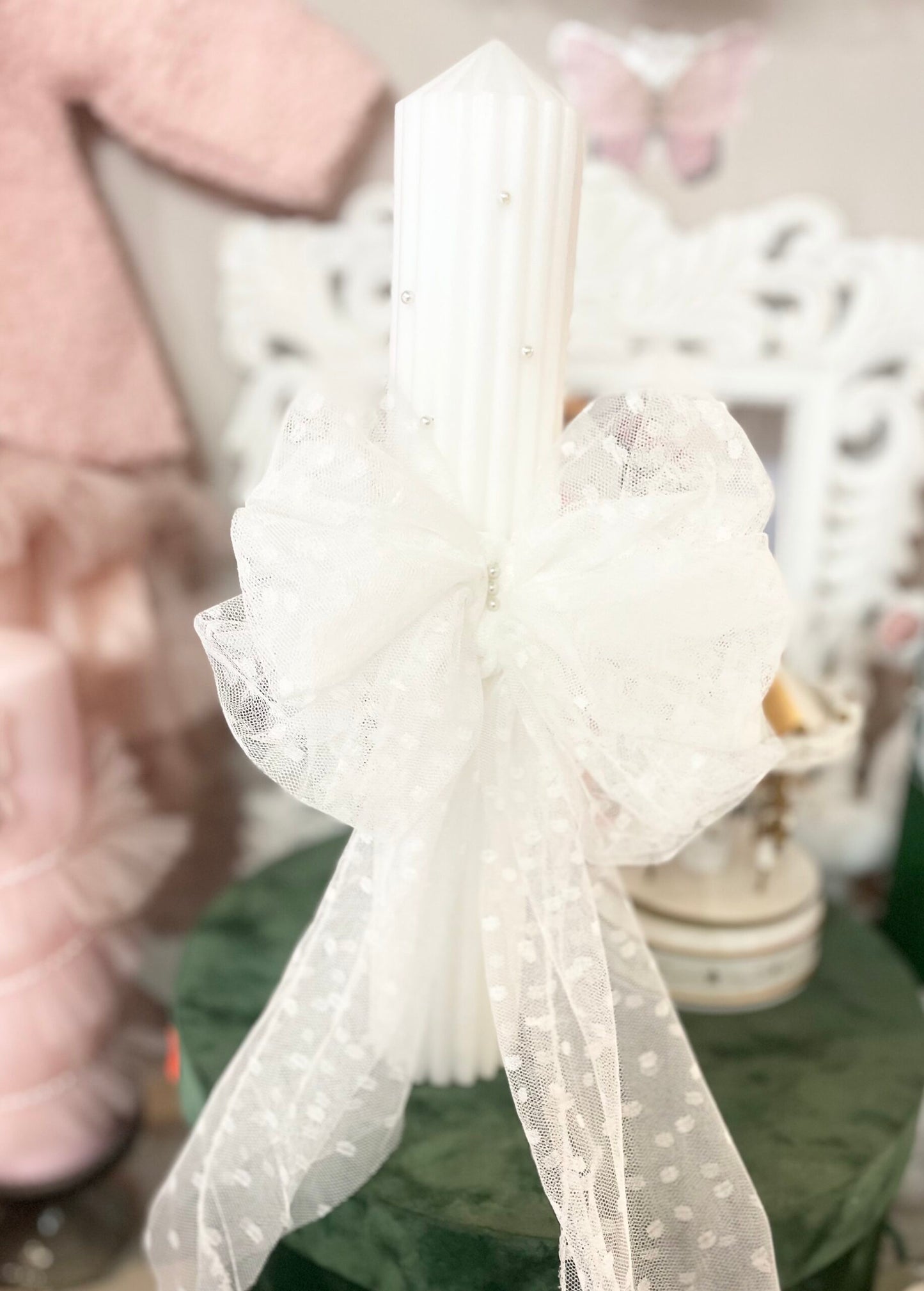 Lumanare botez pure white