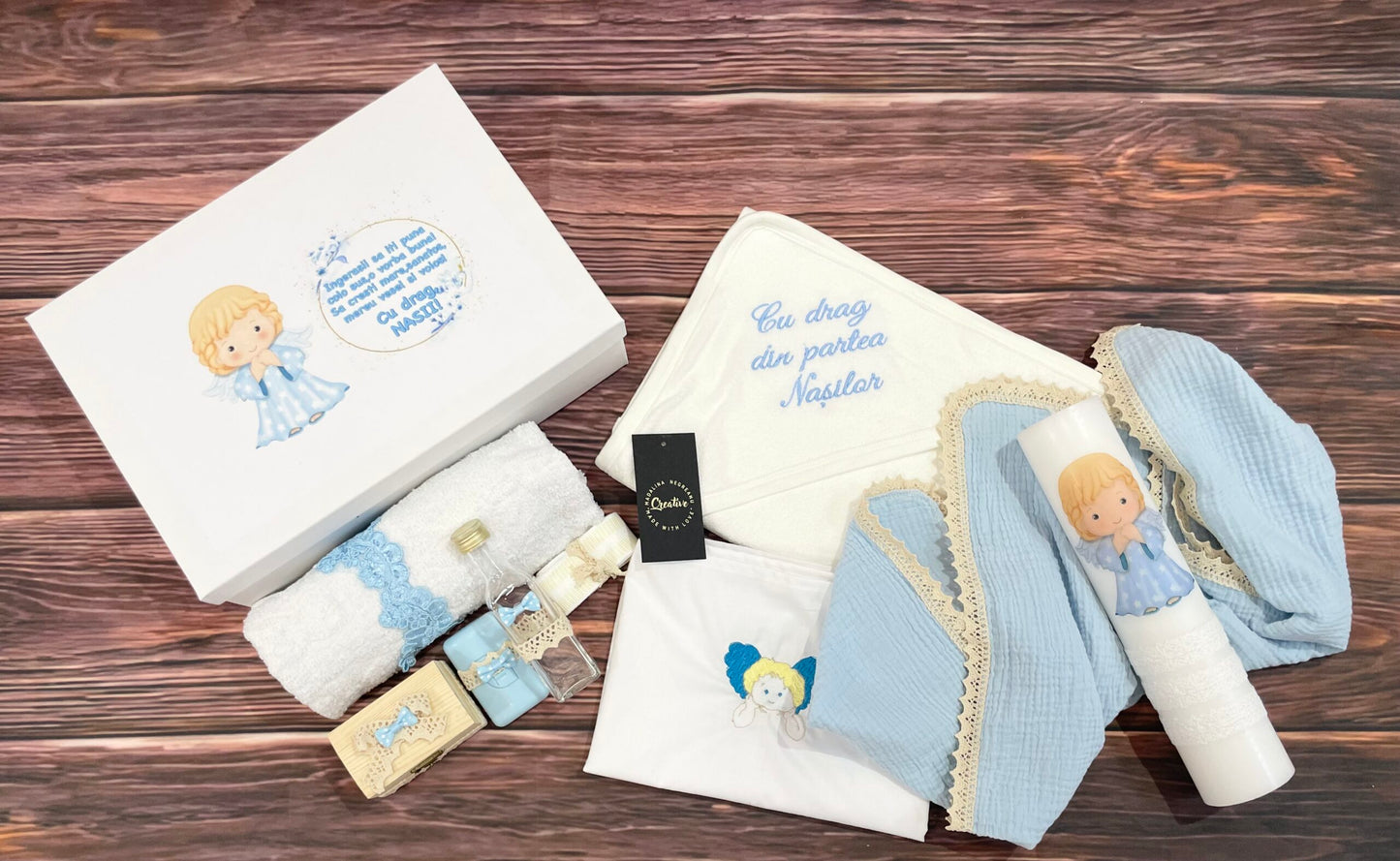 Trusou muselina bleu