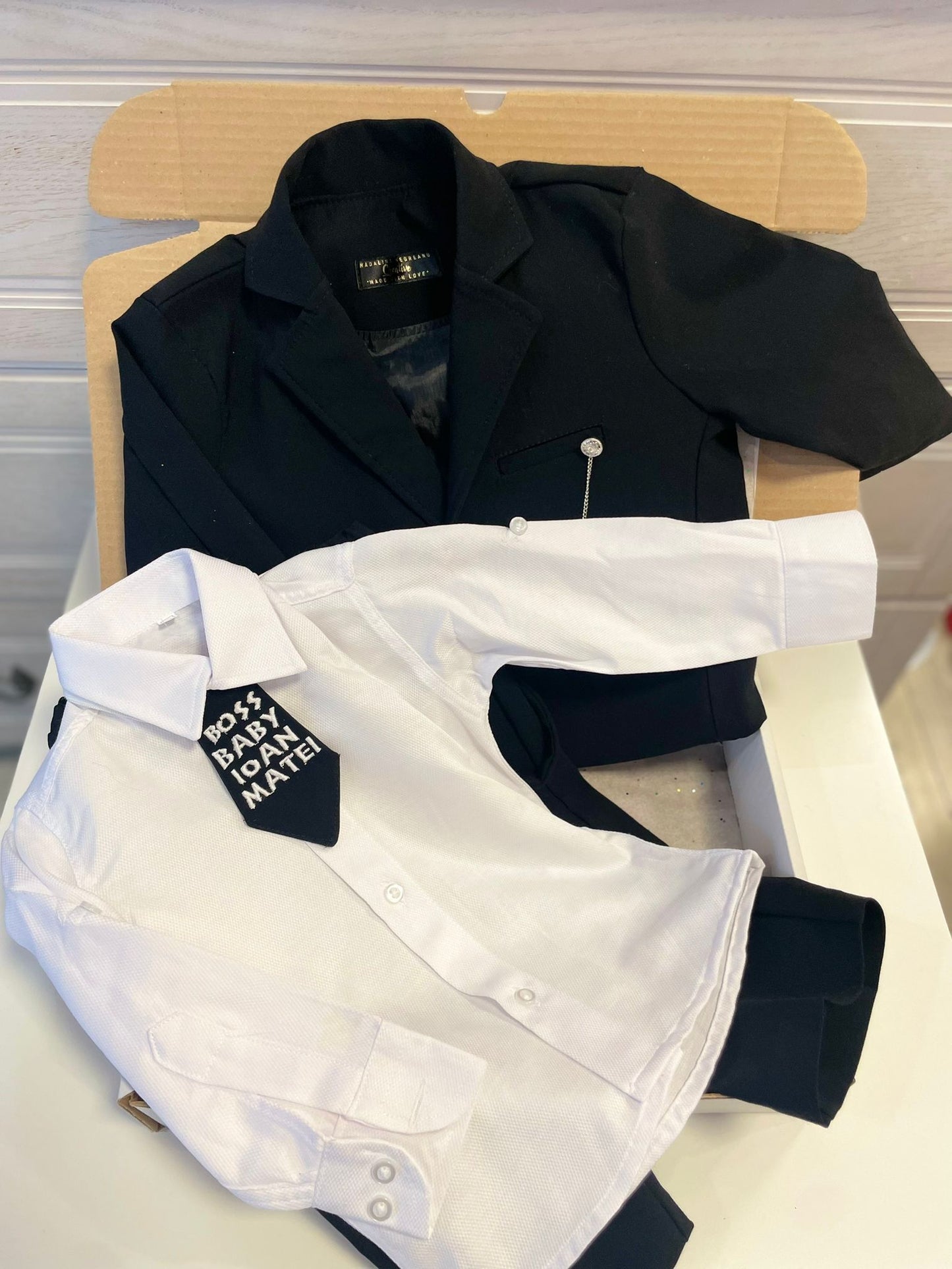 Costum Baby Boss negru