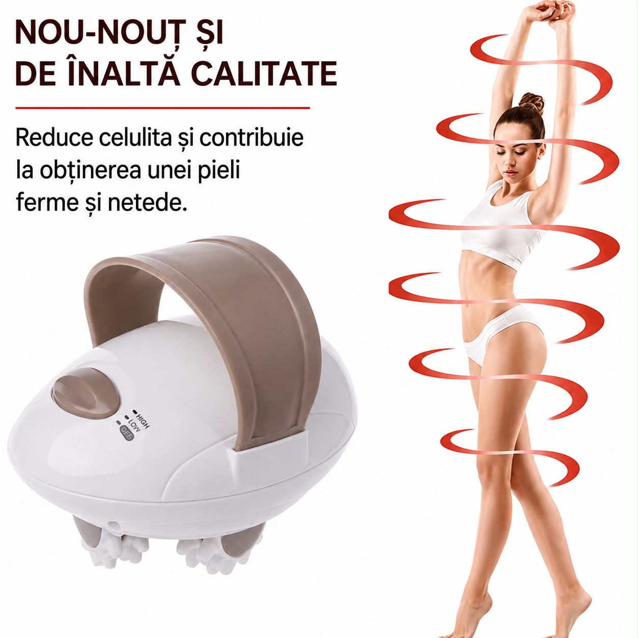 Aparat Electric Anticelulitic cu Role Rotative pentru Masaj Corporal-Shuqin SQ-100 Body Slimming Massager