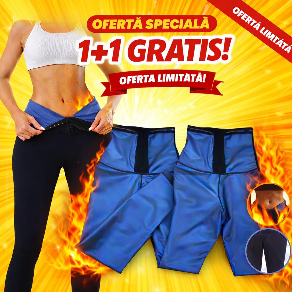 1+1 GRATIS Colanți modelatori cu talie tip corset și efect de saună pentru slăbit