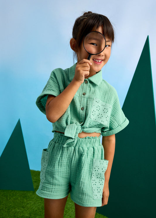 SET MUSELINA VERDE