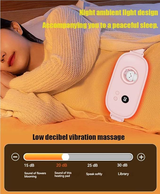 1+1 CADOU Aparat centura abdominala pentru incalzire si masaj, anti dureri menstruale, cu vibromasaj, portabil + CADOU CENTURA ABDOMINALA FITNESS MODELARE TALIE