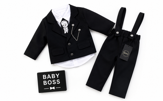 Costum Baby Boss negru