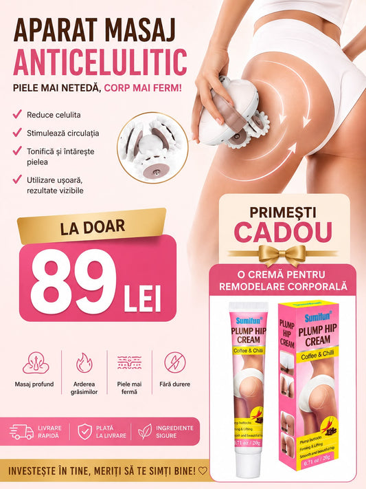 Aparat Electric Anticelulitic cu Role Rotative pentru Masaj Corporal-Shuqin SQ-100 Body Slimming Massager