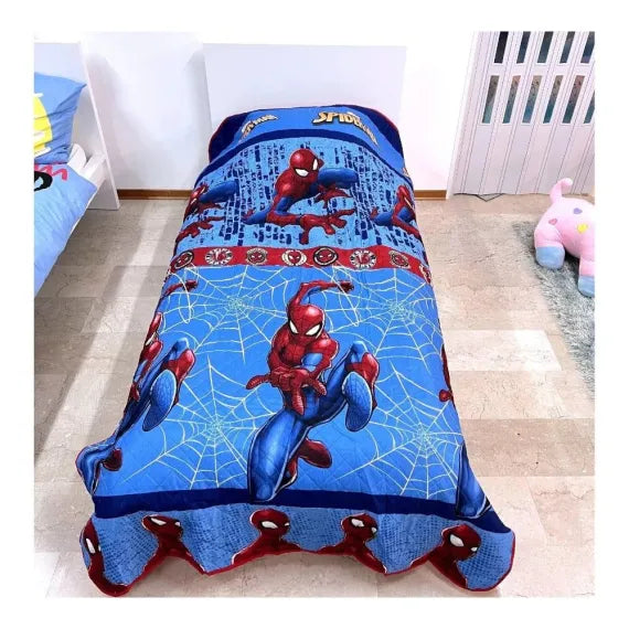 Cuvertura pentru pat, 250x150 cm, multicolor, Spiderman