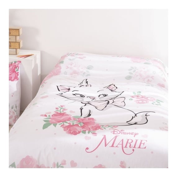 Set lenjerie pat, 100% bumbac, 2 piese, 140x200 cm, 65x65 cm, multicolor,The Aristocats