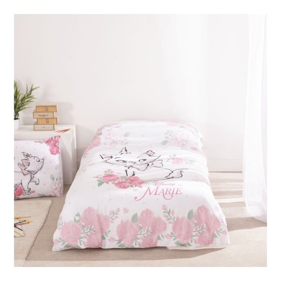 Set lenjerie pat, 100% bumbac, 2 piese, 140x200 cm, 65x65 cm, multicolor,The Aristocats